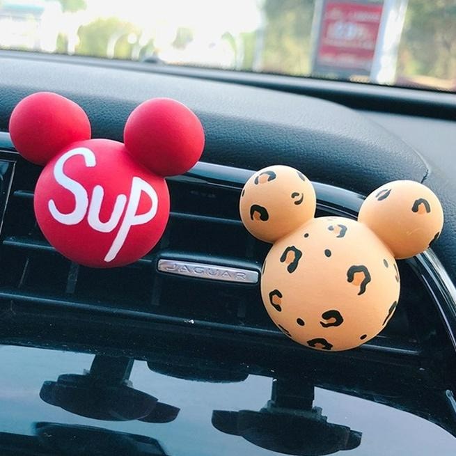 【台灣現貨】彩色可愛鼠造型汽車空調出風口香氛 車載精油香薰擴香石 車用薰香 香水芳香 車內飾品擺件裝飾用品 糖果色馬卡龍-細節圖5