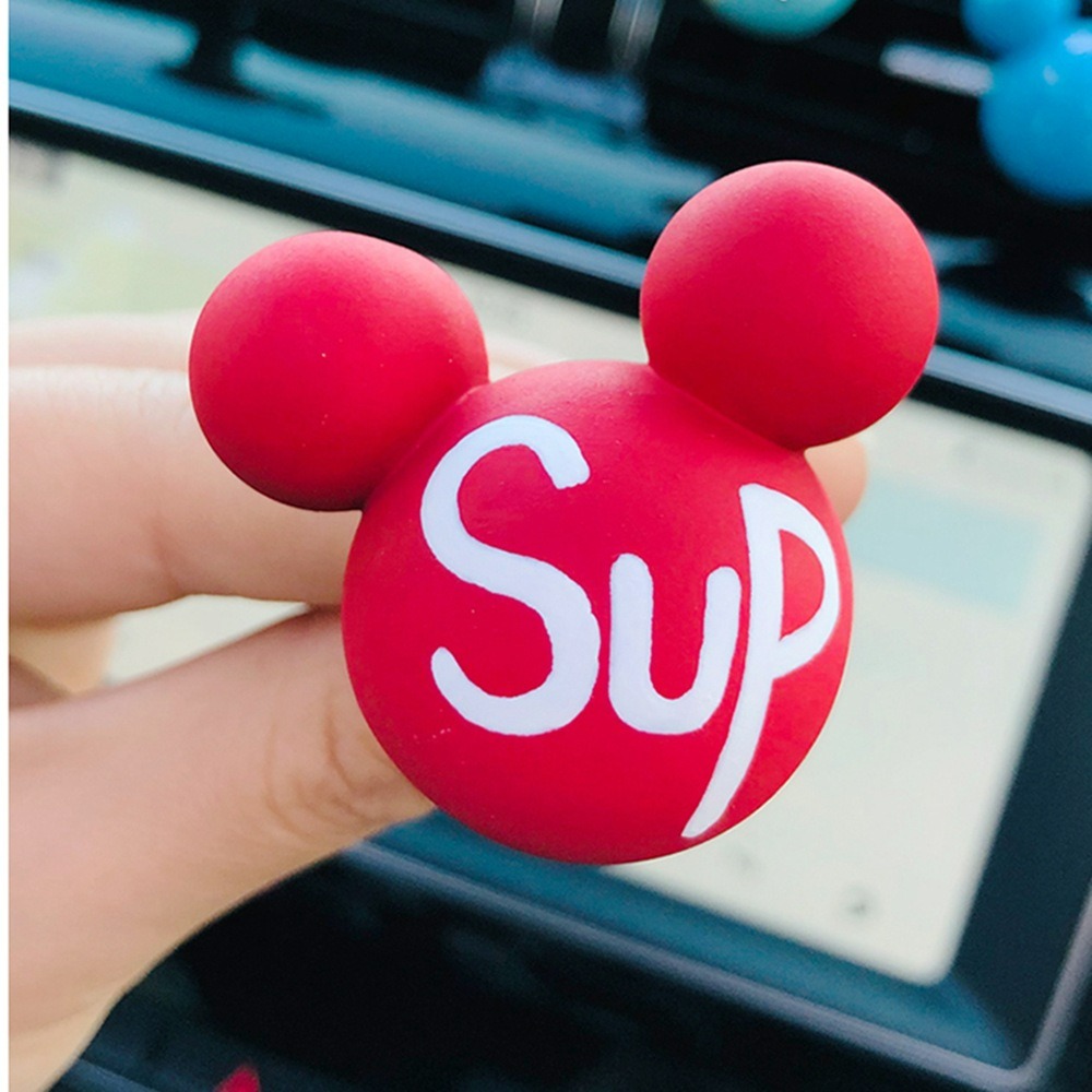 【台灣現貨】彩色可愛鼠造型汽車空調出風口香氛 車載精油香薰擴香石 車用薰香 香水芳香 車內飾品擺件裝飾用品 糖果色馬卡龍-規格圖6