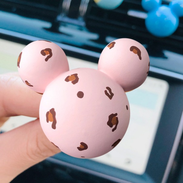 【台灣現貨】彩色可愛鼠造型汽車空調出風口香氛 車載精油香薰擴香石 車用薰香 香水芳香 車內飾品擺件裝飾用品 糖果色馬卡龍-規格圖6