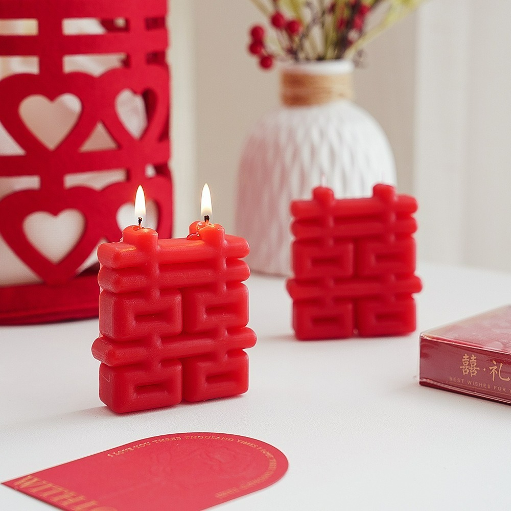 【台灣現貨】紅色囍字雙喜香薰蠟燭 婚禮裝飾伴手禮 大豆蠟精油香氛蠟燭 結婚用品婚禮裝飾 新婚禮物喜宴布置 新婚誌慶-細節圖5