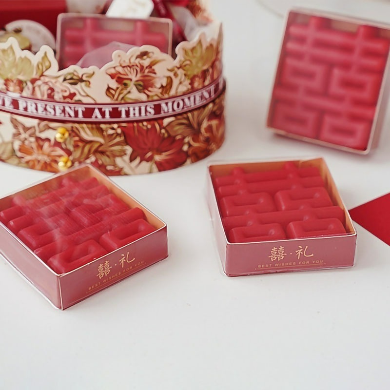 【台灣現貨】紅色囍字雙喜香薰蠟燭 婚禮裝飾伴手禮 大豆蠟精油香氛蠟燭 結婚用品婚禮裝飾 新婚禮物喜宴布置 新婚誌慶-細節圖7