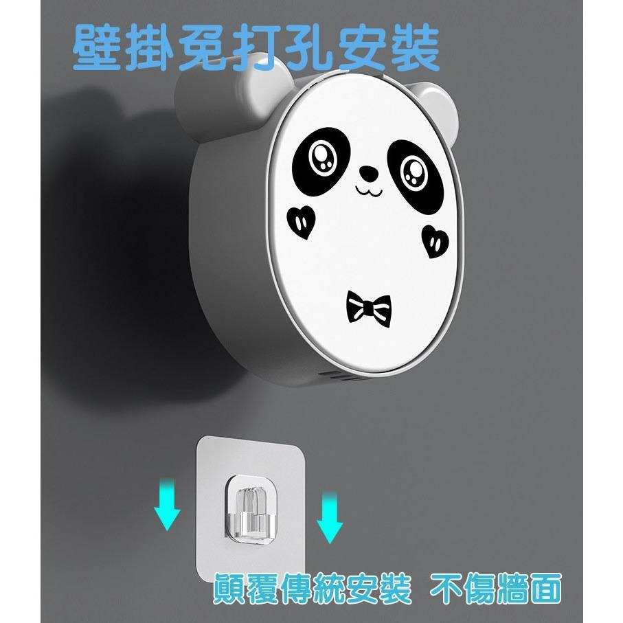 【台灣現貨】可愛卡通造型熊貓肥皂盒 浴室壁掛香皂收納盒收納架 免打孔免丁免釘無痕黏貼上牆瀝水置物架 防潮防水防污-細節圖5