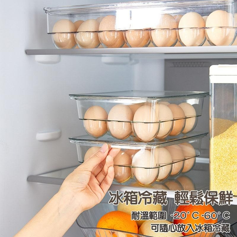【台灣現貨】透明雞蛋收納盒 12/14格雞蛋保鮮盒 可堆疊帶蓋冰箱保鮮收納盒 壓克力 保鮮盒 雞蛋保鮮盒 冰箱收納-細節圖7