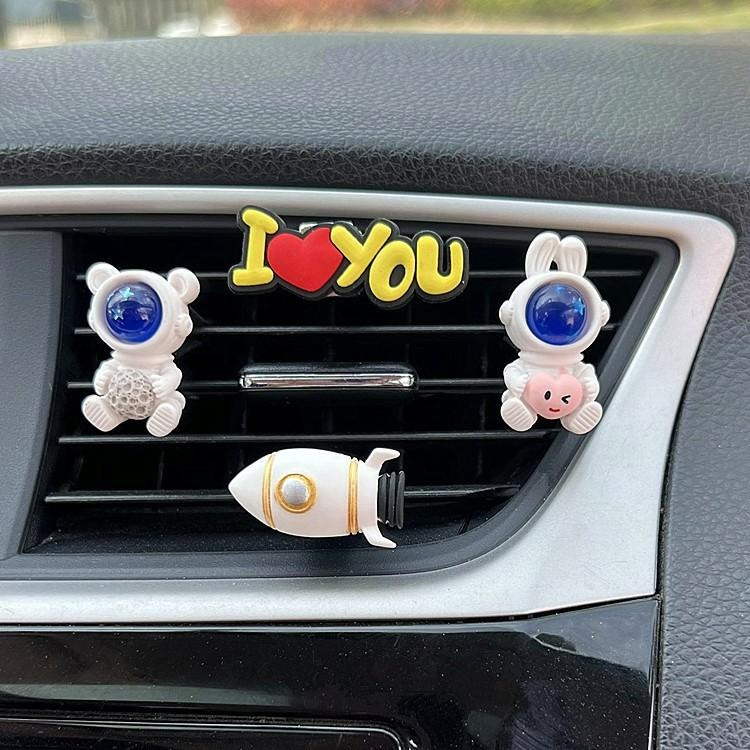 【台灣現貨】汽車出風口太空人宇航員擺件裝飾 創意可愛造型裝飾香薰 轎車汽車擺飾 空調冷氣孔 車用汽車車內車載裝飾品-細節圖8