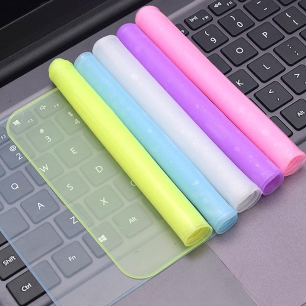 【台灣現貨】筆電鍵盤保護膜 12-17吋電腦 防塵防水防污鍵盤膜 透明多色 彩色保護貼 筆記型電腦 鍵盤矽膠保護套-細節圖2