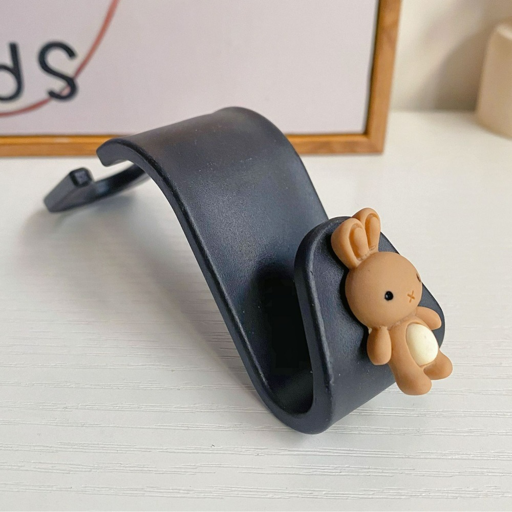 【台灣現貨】可愛卡通造型汽車座椅掛勾 椅背掛勾 貓爪 兔子蝴蝶結後背座椅卡扣式車載掛鉤 車上收納 車椅 車載 轎車椅背勾-規格圖11