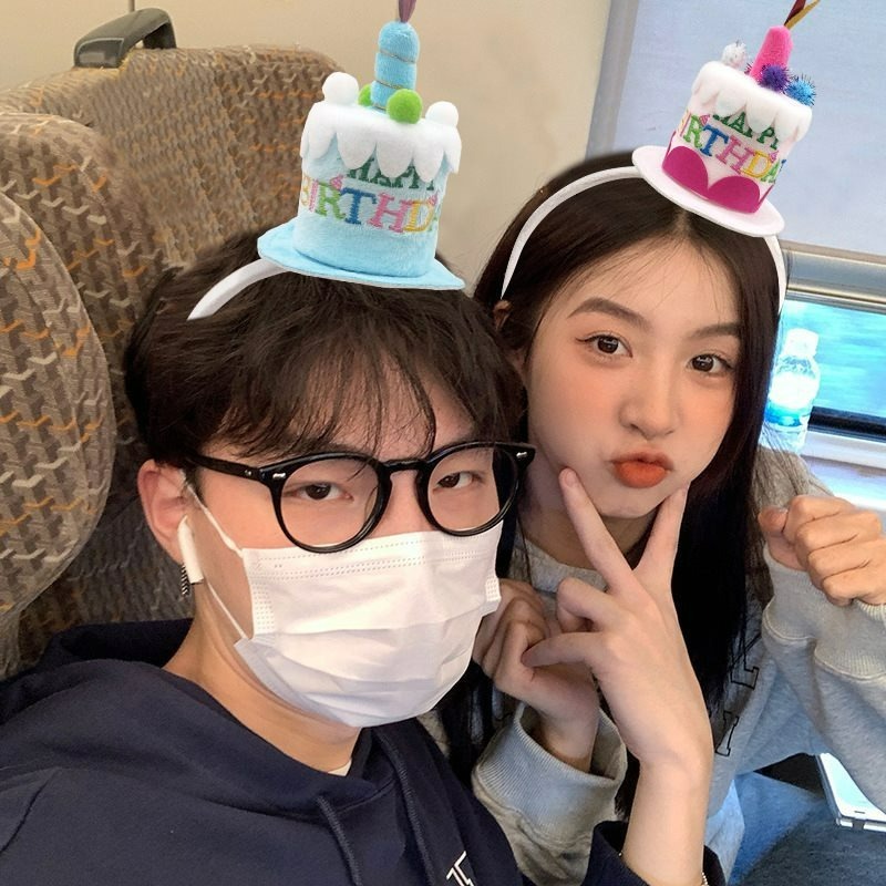 【台灣現貨】兒童生日蛋糕蠟燭造型生日帽髮箍 派對裝扮 韓國ins拍照上傳 生日裝扮 派對造型用品 慶祝生日 親子情侶裝扮-細節圖7