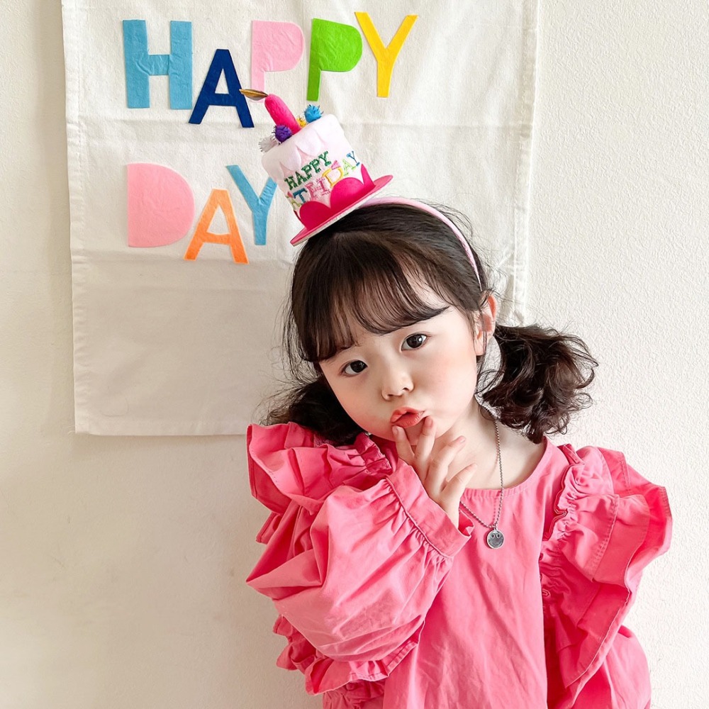 【台灣現貨】兒童生日蛋糕蠟燭造型生日帽髮箍 派對裝扮 韓國ins拍照上傳 生日裝扮 派對造型用品 慶祝生日 親子情侶裝扮-細節圖11
