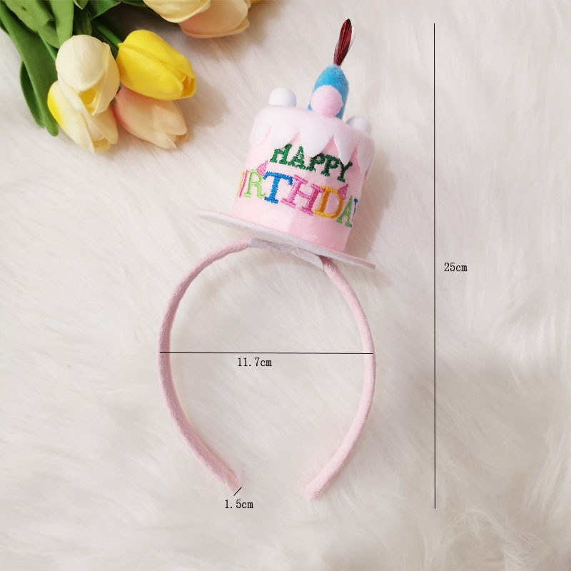 【台灣現貨】兒童生日蛋糕蠟燭造型生日帽髮箍 派對裝扮 韓國ins拍照上傳 生日裝扮 派對造型用品 慶祝生日 親子情侶裝扮-規格圖11