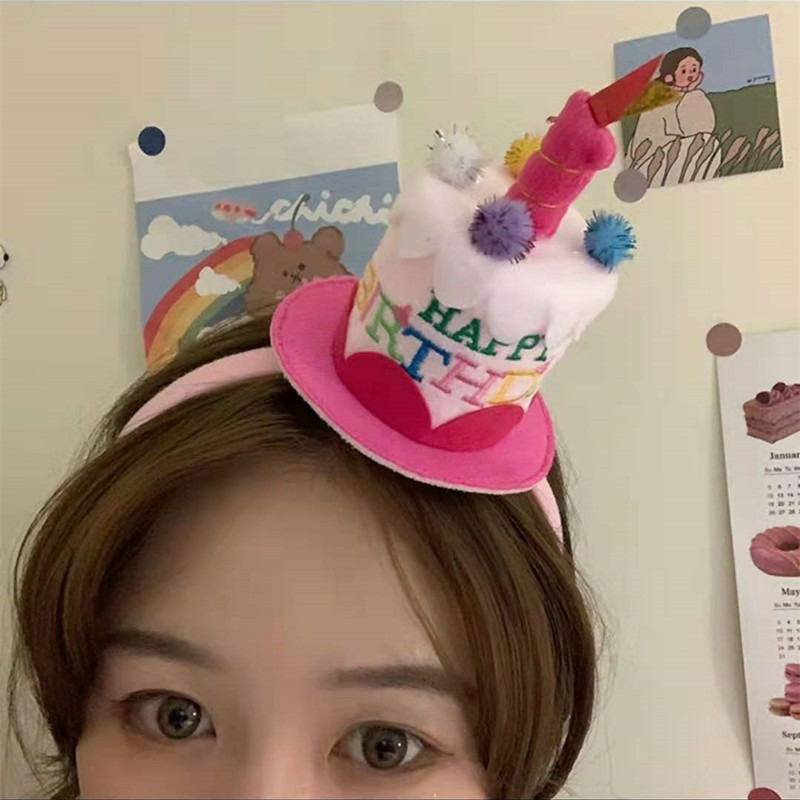 【台灣現貨】兒童生日蛋糕蠟燭造型生日帽髮箍 派對裝扮 韓國ins拍照上傳 生日裝扮 派對造型用品 慶祝生日 親子情侶裝扮-規格圖11