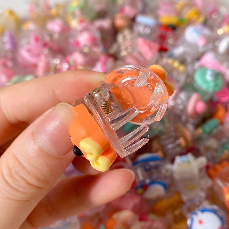 【台灣現貨】爆款樹酯冰透迷你金屬小夾子 卡通可愛造型兒童髮夾 迷你小抓夾 瀏海夾邊頰側邊夾碎髮夾BB夾 寶寶女童髮飾頭飾-細節圖7