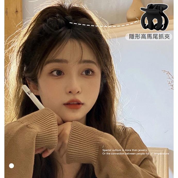 【台灣現貨】高馬尾固定神器 韓國馬尾抓夾 明星同款 南瓜抓夾 髮抓 鯊魚夾 髮夾 髮飾 爪夾 後腦勺 馬尾夾-細節圖3