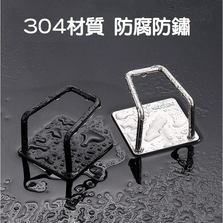 【台灣現貨】304不鏽鋼海綿架 菜瓜布架 不鏽鋼收納架 鍋蓋架 水槽掛勾 無痕掛架 瀝水 海棉 免釘 免打孔 透明掛勾-細節圖11