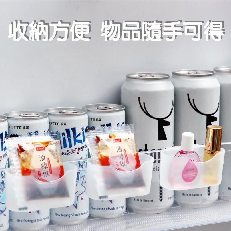 【台灣現貨】廚房冰箱醬料收納盒 冰箱門收納盒 冰箱側門收納 多功能收納 醬包收納盒 迴紋針 收納小物 冰箱整理收納-細節圖4