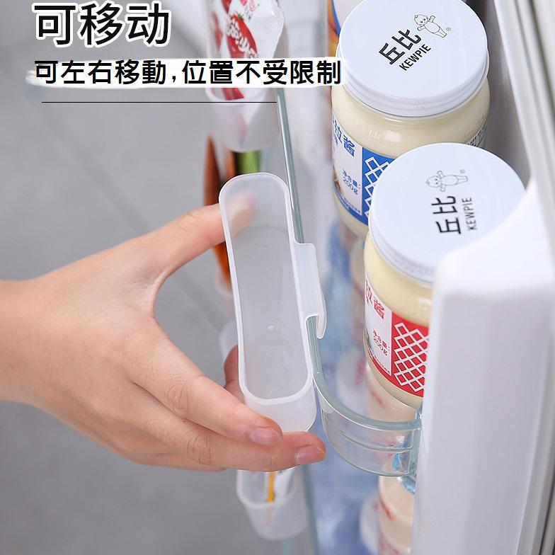 【台灣現貨】廚房冰箱醬料收納盒 冰箱門收納盒 冰箱側門收納 多功能收納 醬包收納盒 迴紋針 收納小物 冰箱整理收納-細節圖8