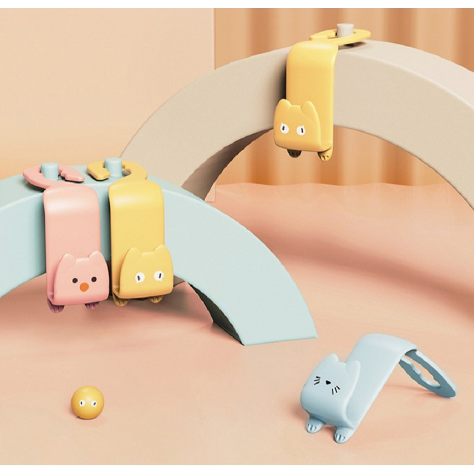 【台灣現貨】(2入盒裝)可愛萌貓汽車座椅掛勾 後背座椅卡扣式車載掛鉤 車上收納 車椅 椅背 車載 轎車椅背勾-細節圖2