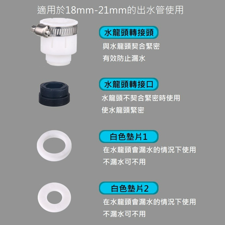 【台灣現貨】廚房水龍頭防濺花灑 360度 2檔可調 水龍頭加長延伸器 接頭增壓 萬象軟管 水龍頭起泡器 萬向水龍頭-細節圖6