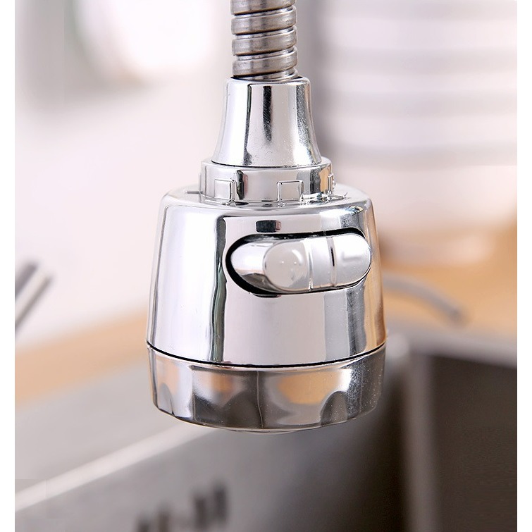 【台灣現貨】廚房水龍頭防濺花灑 360度 2檔可調 水龍頭加長延伸器 接頭增壓 萬象軟管 水龍頭起泡器 萬向水龍頭-細節圖11