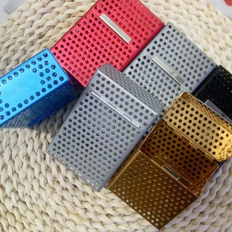 【台灣現貨】磁性扣鏤空金屬收納盒 磁吸式20隻整裝洞洞收納盒 名片盒 磁鐵鐵盒 金屬盒 整包裝 便攜鋁合金 鋁盒-細節圖9