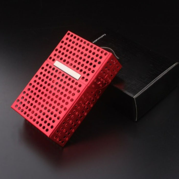 【台灣現貨】磁性扣鏤空金屬收納盒 磁吸式20隻整裝洞洞收納盒 名片盒 磁鐵鐵盒 金屬盒 整包裝 便攜鋁合金 鋁盒-規格圖11