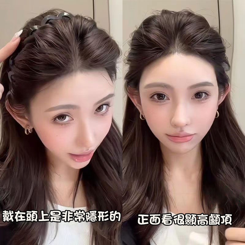 【台灣現貨】顯高顱頂波浪髮箍 頭髮蓬鬆神器 韓系波浪高顱頂髮箍 碎髮波浪髪箍 洗臉髮箍 帶齒髮箍 髮飾頭飾-細節圖4