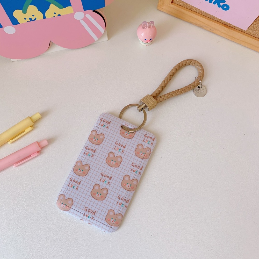 【台灣現貨】 可愛卡通鑰匙圈卡套 創意掛繩卡片保護套 悠遊卡大門感應卡門禁卡 證件夾 卡片套 感應卡套 識別證套 卡夾-規格圖11