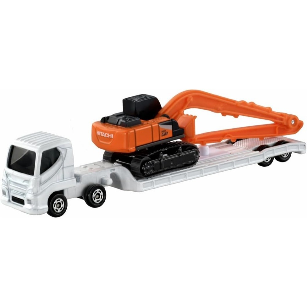 【現貨】全新Tomica多美小汽車No.143 日立建機 ZX210-7 SLF 重機搬送車 挖土機-細節圖2