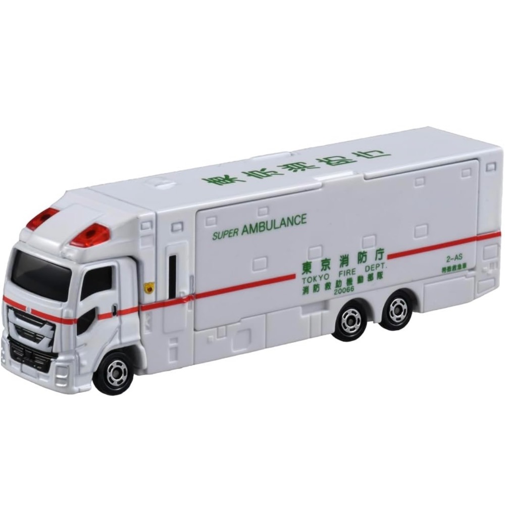 現貨 全新日本原裝Tomica 多美小汽車 No.144 Isuzu Giga 超級救護車-細節圖2