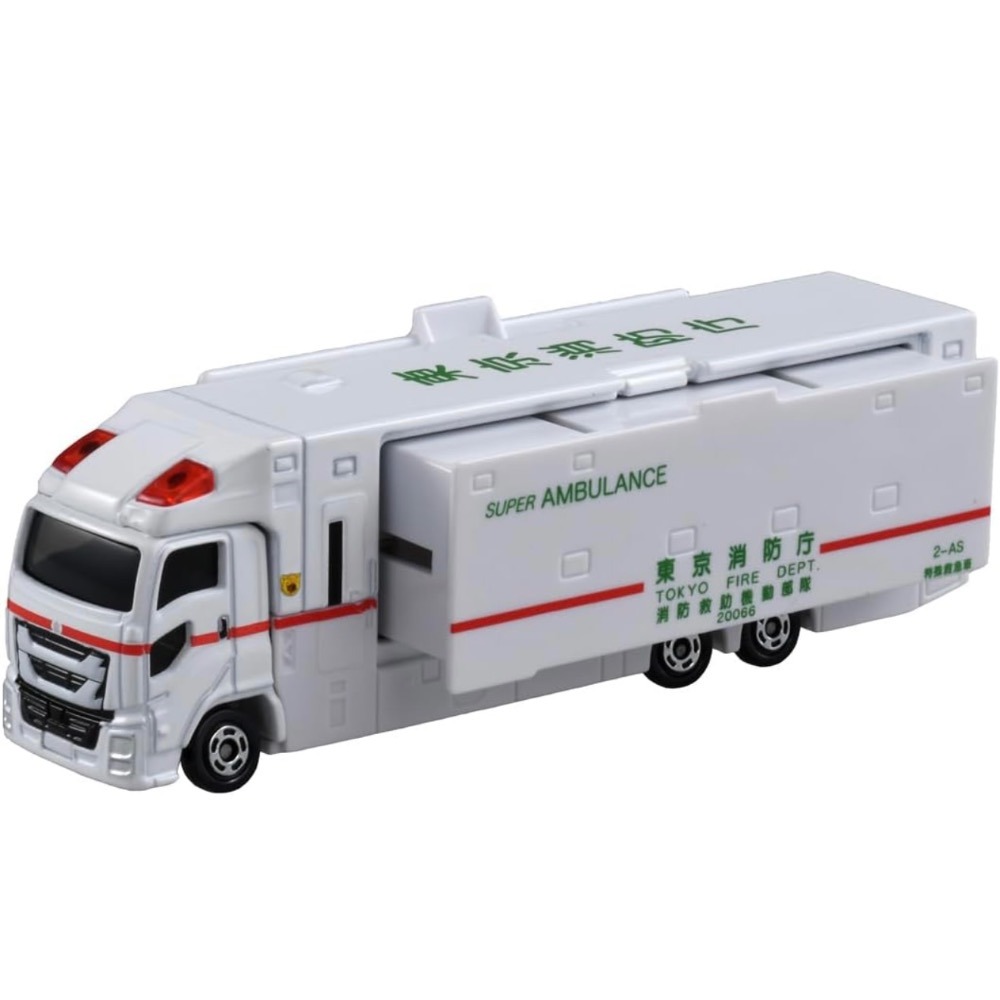 現貨 全新日本原裝Tomica 多美小汽車 No.144 Isuzu Giga 超級救護車-細節圖3