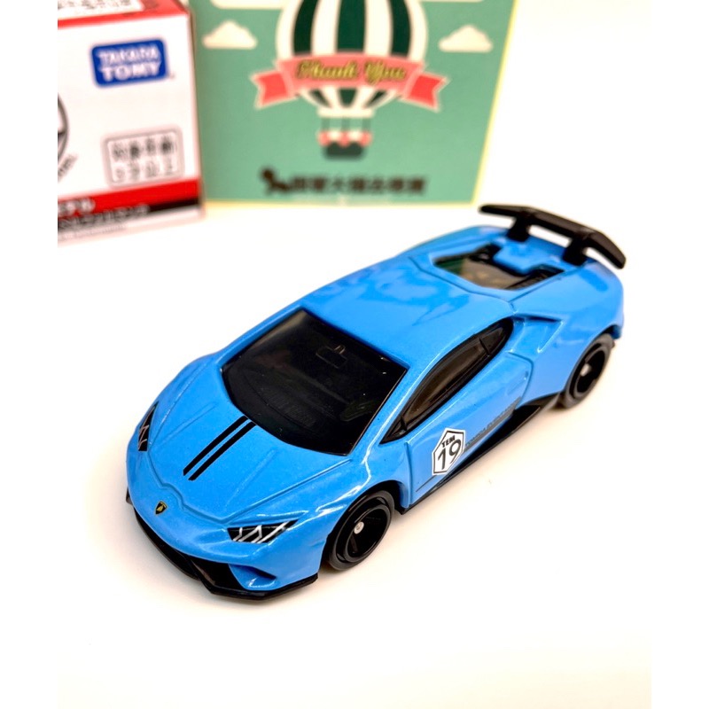 現貨 全新Tomica TEM多美小汽車No.19 藍寶堅尼Huracan Performante會場限定 麗嬰公司貨-細節圖3