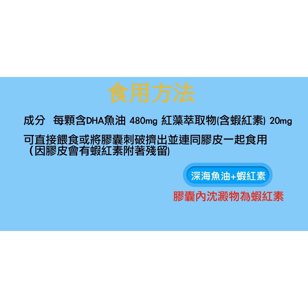 [萌小毛] 閃亮亮 寵物魚油 50顆/盒 閃亮魚油 蝦紅素魚油 黃金魚油 專利技術無魚腥味 5.0-細節圖8