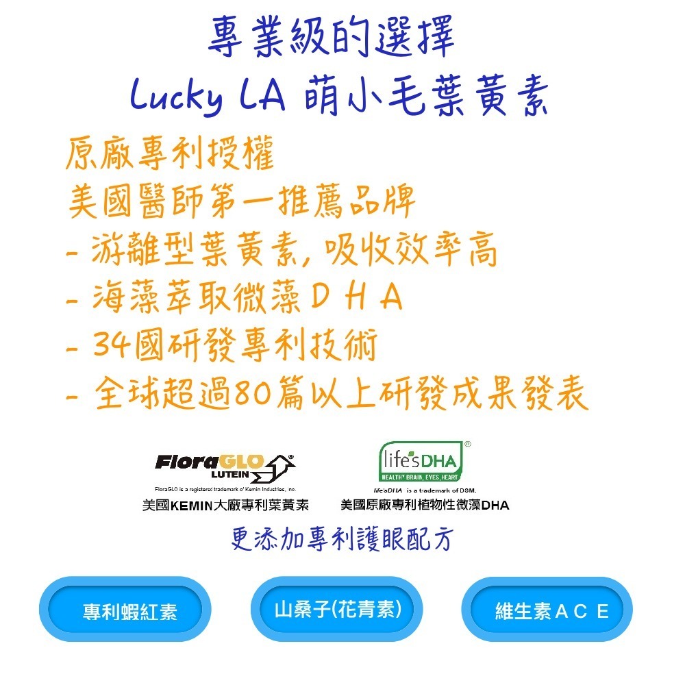 [Lucky LA 萌小毛] 寵物葉黃素-膠囊型 游離型葉黃素+微藻DHA+蝦紅素 獸醫極力推薦 護眼專科 毛孩葉黃素-細節圖4