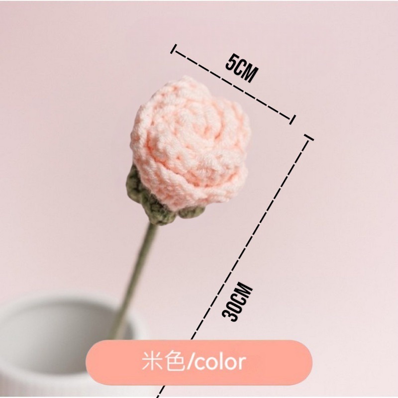 【有飾life】台灣出貨 針織花 編織花 畢業花束 畢業禮物 仿真花 情人節禮物 手工編織花 生日禮物-細節圖9