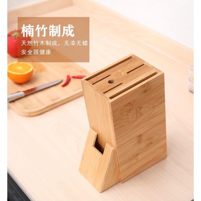 現貨 高級碳化木菜刀架 刀具架 木製菜刀架 菜刀架 刀架 多功能刀具架 菜刀座 刀具置物架 收納架 廚房刀架-細節圖2