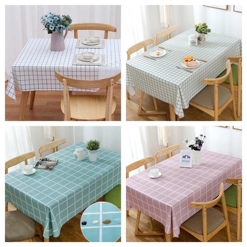 現貨 長方 正方 圓桌 防水桌巾 餐桌巾 桌巾 桌布 桌墊 野餐墊 防油桌巾 防水桌布 方格桌巾 防油桌布-細節圖3