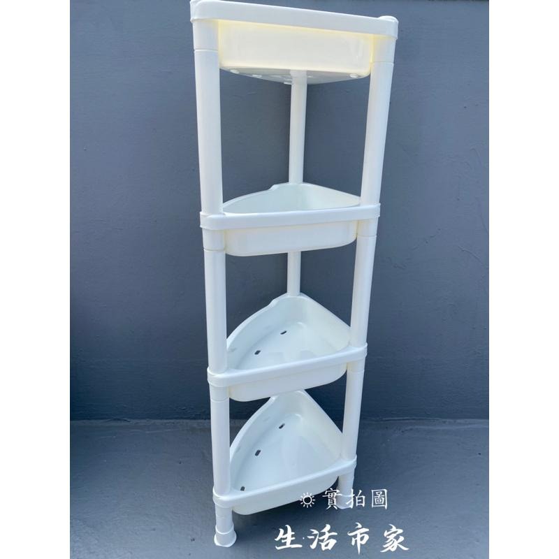 現貨 台灣製造 四層 多明哥角櫃 浴室角落架 四層架 三角層架 浴室收納架 層架 收納架 牆角架 浴室牆角收納架 置物架-細節圖7