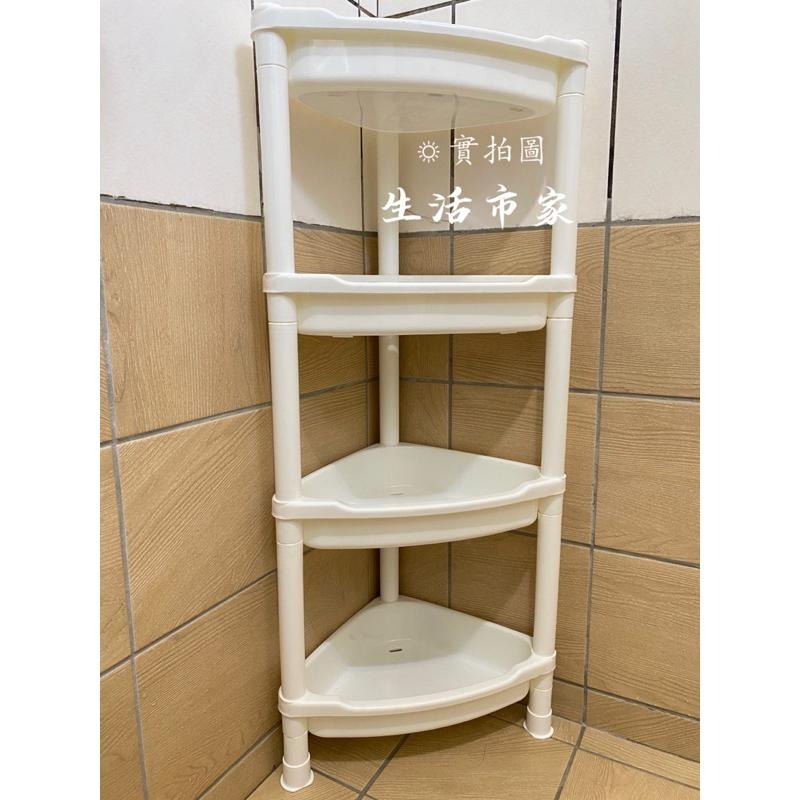 現貨 台灣製造 四層 多明哥角櫃 浴室角落架 四層架 三角層架 浴室收納架 層架 收納架 牆角架 浴室牆角收納架 置物架-細節圖9