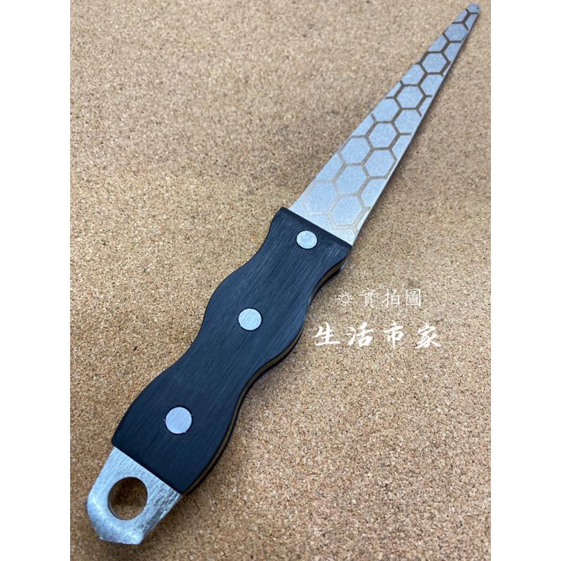 現貨 400號 27cm 日式金剛砂磨刀器 磨砂棒 磨刀棒 磨刀器 雙面磨刀器 金鋼砂磨刀棒 金鋼砂磨刀-細節圖4