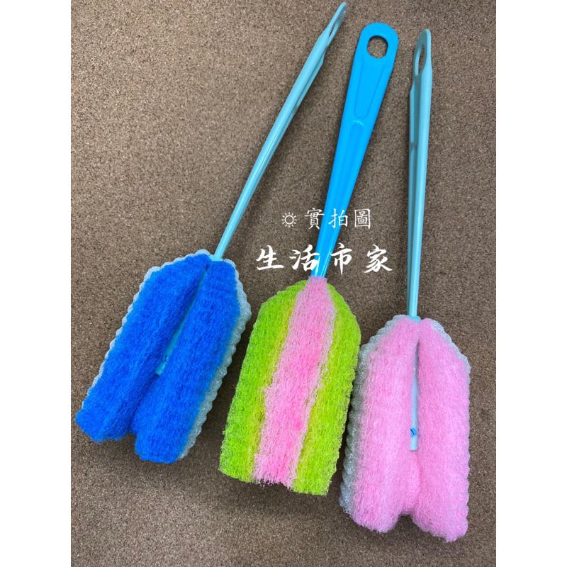 現貨 26.5cm 菜瓜布洗杯刷 奶瓶杯刷 高腳杯刷 保溫瓶刷 玻璃杯刷 奶瓶清潔-細節圖2