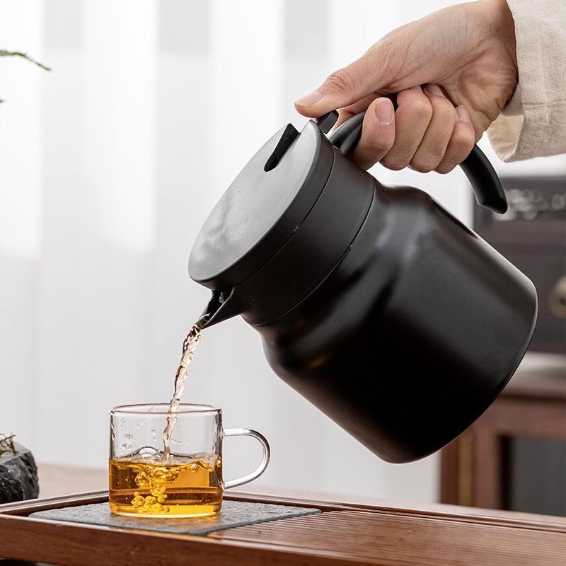 現貨 316 不鏽鋼咖啡保溫壺 悶茶壺 保溫壺 咖啡壺 茶壺 泡茶壺 濾茶壺 花茶壺 辦公壺 不鏽鋼保溫壺-細節圖3