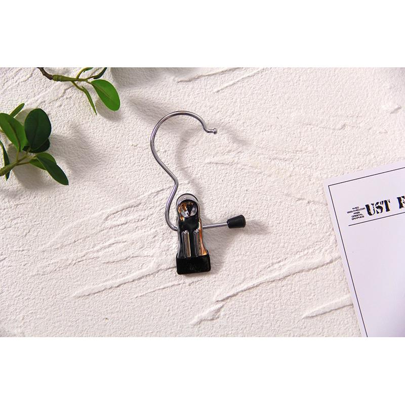 現貨 2入 帶夾掛勾 360度 掛勾夾 掛勾+防滑夾 不鏽鋼強力衣夾 防滑衣夾 衣夾 鞋夾 掛勾 強力衣夾-細節圖9