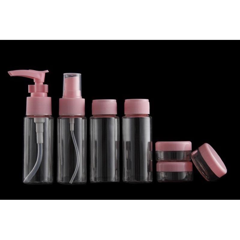 現貨 7件組 旅行分裝瓶 分裝罐 旅行分裝罐 旅行組 分裝瓶 收納瓶 噴瓶 壓瓶 乳液瓶 挖勺 乳液分裝 保養品分裝-細節圖6