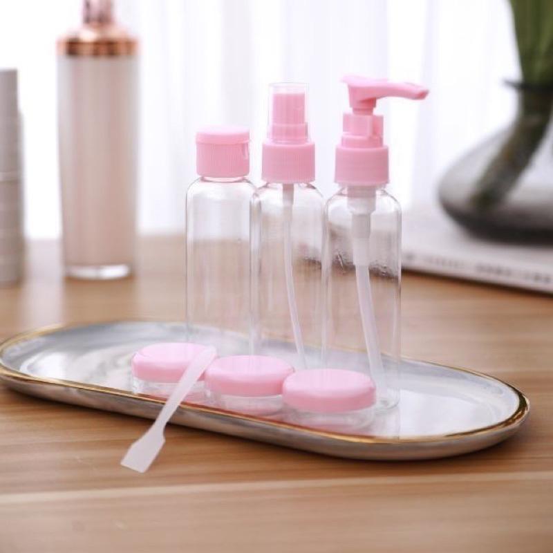 現貨 7件組 旅行分裝瓶 分裝罐 旅行分裝罐 旅行組 分裝瓶 收納瓶 噴瓶 壓瓶 乳液瓶 挖勺 乳液分裝 保養品分裝-細節圖8