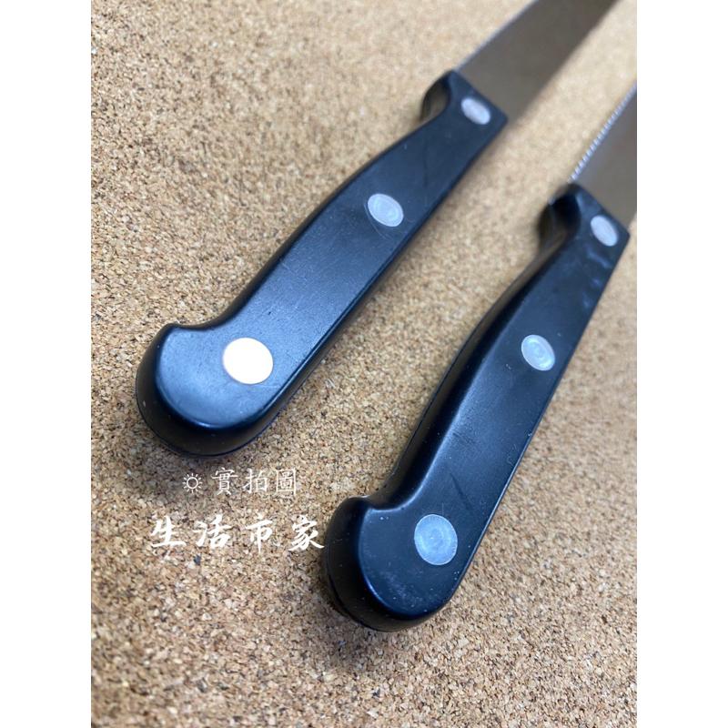 現貨 黑柄牛排刀 牛排刀 餐具刀 鋸齒刀 肉片刀 烤肉刀 露營刀 牛排刀 廚房餐具 刀具-細節圖5