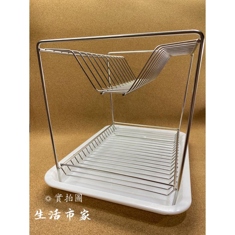 現貨 台灣製 皇家中型雙層碗盤架 雙層碗盤架 碗盤架 碗盤收納架 瀝水架 滴水盤架 廚房收納架 雙層架-細節圖7