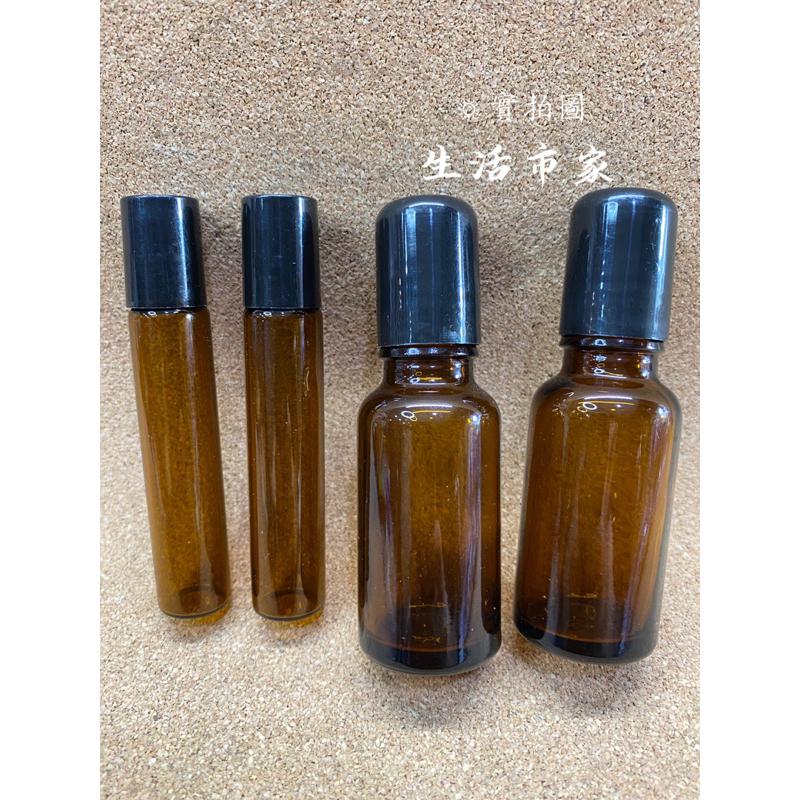 現貨 10cc 20cc 茶色滾珠瓶 滾珠瓶 透明玻璃滾珠瓶 精油瓶 香水瓶 分裝瓶 鋼珠瓶 玻璃瓶-細節圖3