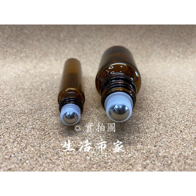 現貨 10cc 20cc 茶色滾珠瓶 滾珠瓶 透明玻璃滾珠瓶 精油瓶 香水瓶 分裝瓶 鋼珠瓶 玻璃瓶-細節圖4