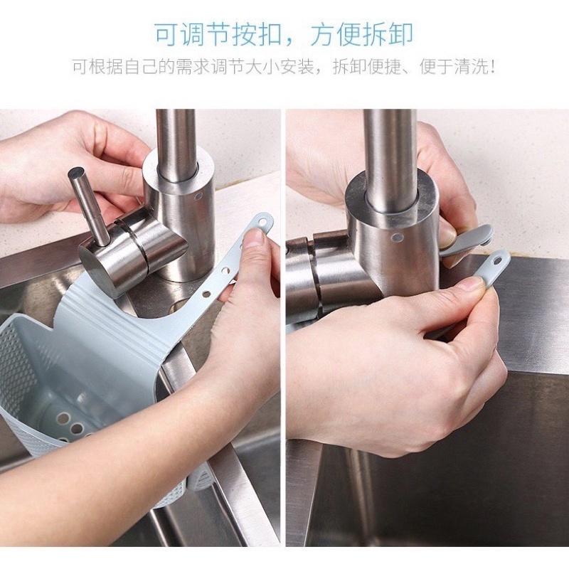 現貨 可掛式水槽置物架 水槽收納架 洗碗布收納架 水槽架 水龍頭掛架 菜瓜布收納架 水槽瀝水架-細節圖3