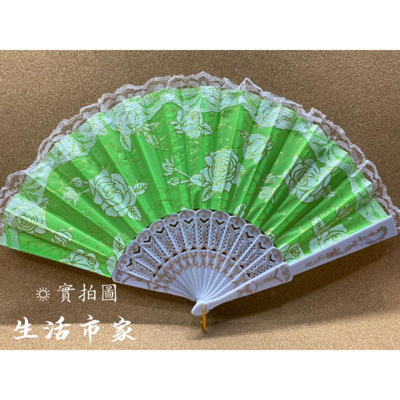 現貨 23cm 白玫瑰扇 摺疊扇 竹扇子 淑女扇 蕾絲扇 玫瑰扇 花扇子 民俗風 日式扇 摺扇 手扇 扇子 夏日扇-細節圖4