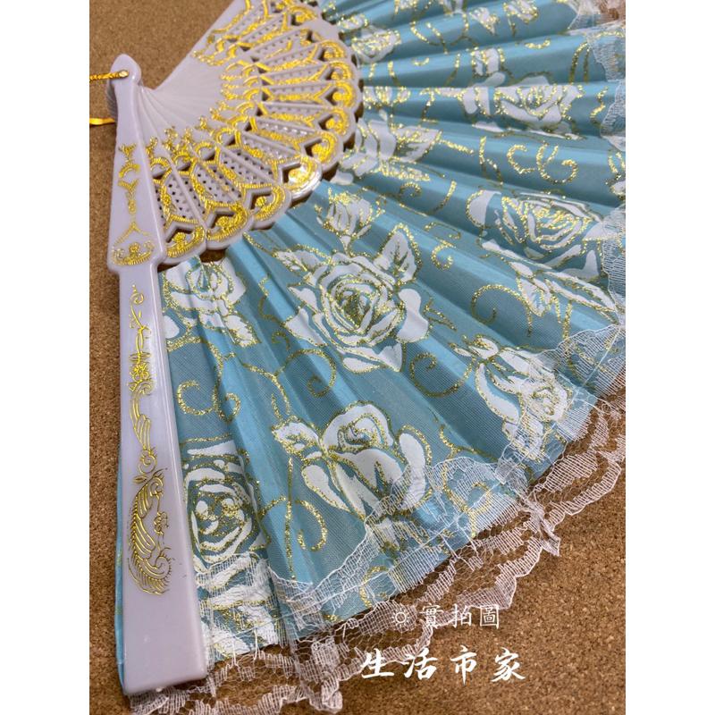 現貨 23cm 白玫瑰扇 摺疊扇 竹扇子 淑女扇 蕾絲扇 玫瑰扇 花扇子 民俗風 日式扇 摺扇 手扇 扇子 夏日扇-細節圖6